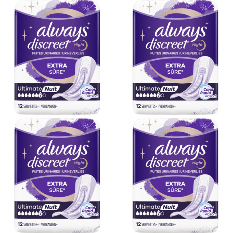 Always Discreet verband voor urineverlies 4-pck
