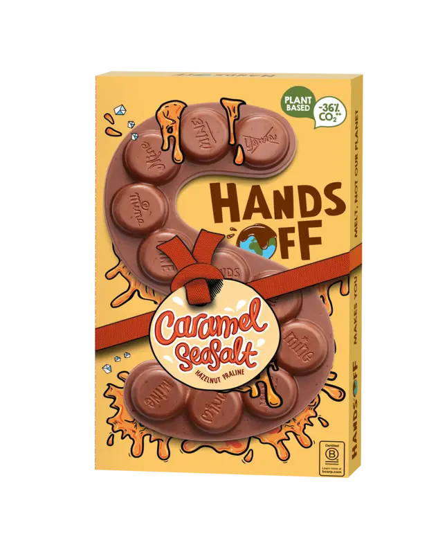 Hands Off Sint letter vegan caramel seasalt