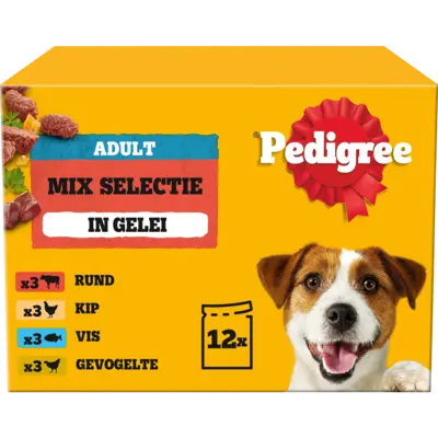 pdp-image-Pedigree Adult mix gelei rund,kip,vis,gevogelte