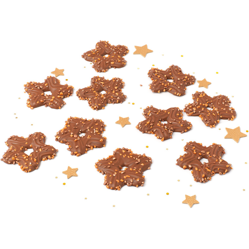 Een afbeelding van AH Excellent Ambachtelijke kerststerren melkchocolade