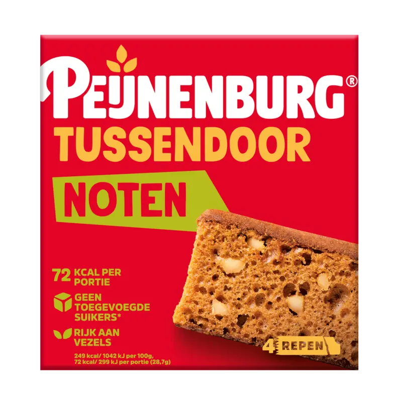 Ontbijtkoekrepen met noten zonder toegevoegde suiker