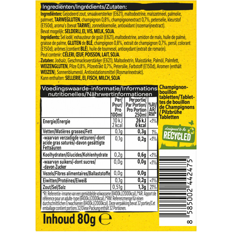 Een afbeelding van Maggi Bouillon specialiteiten champignon