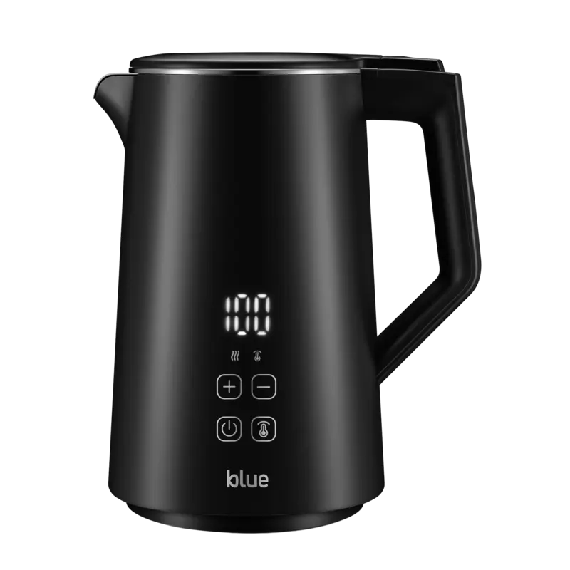 Waterkoker met temperatuur zwart