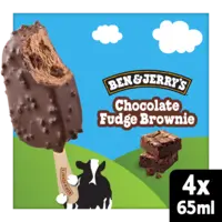 Ben & Jerry's Ice cream sticks chocolate fudge brownie