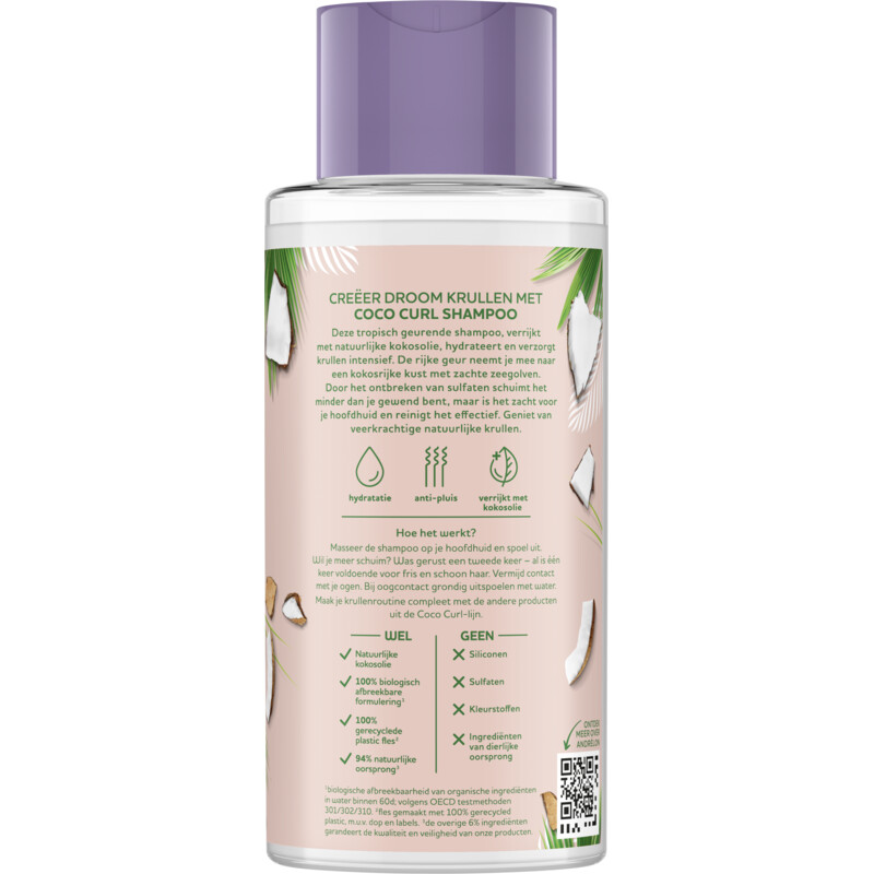 Een afbeelding van Andrélon Pro nature coco curl creation shampoo