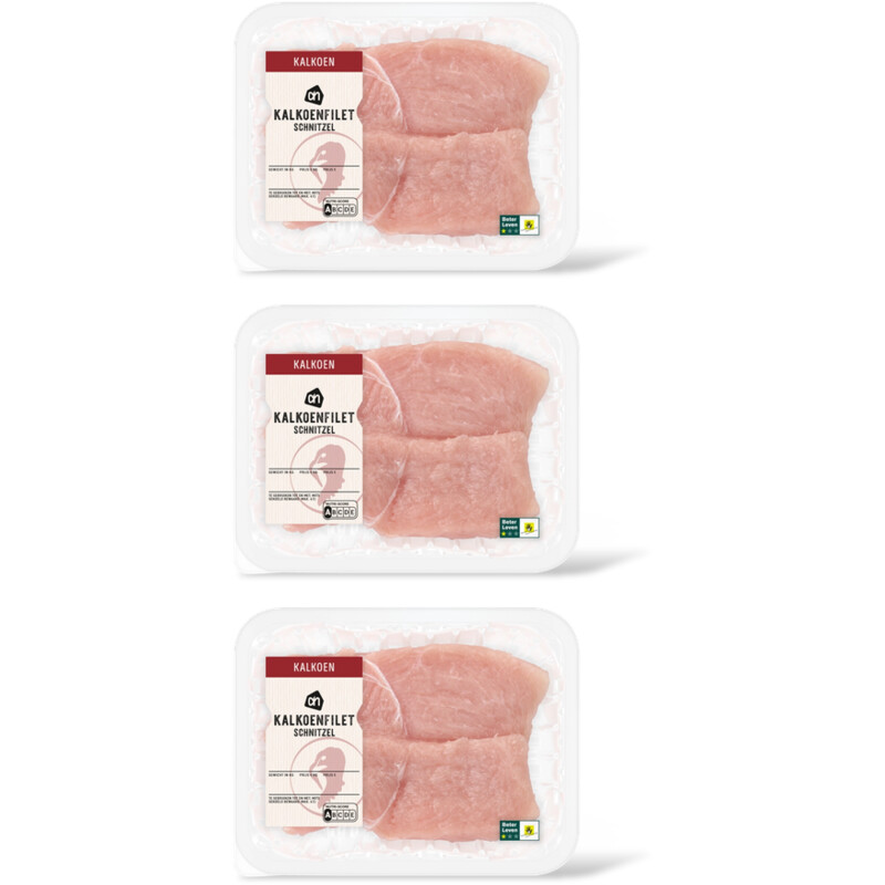 AH Kalkoenfilet schnitzel 3-pack
