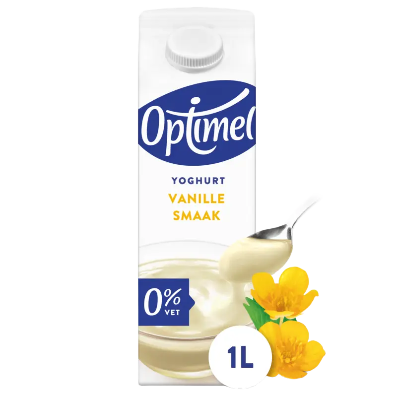 Optimel Yoghurt vanille smaak 0% vet
