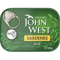 Een afbeelding van John West Sardines olie