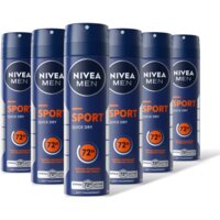 NIVEA Men sport anti transpirant spray 6-pack