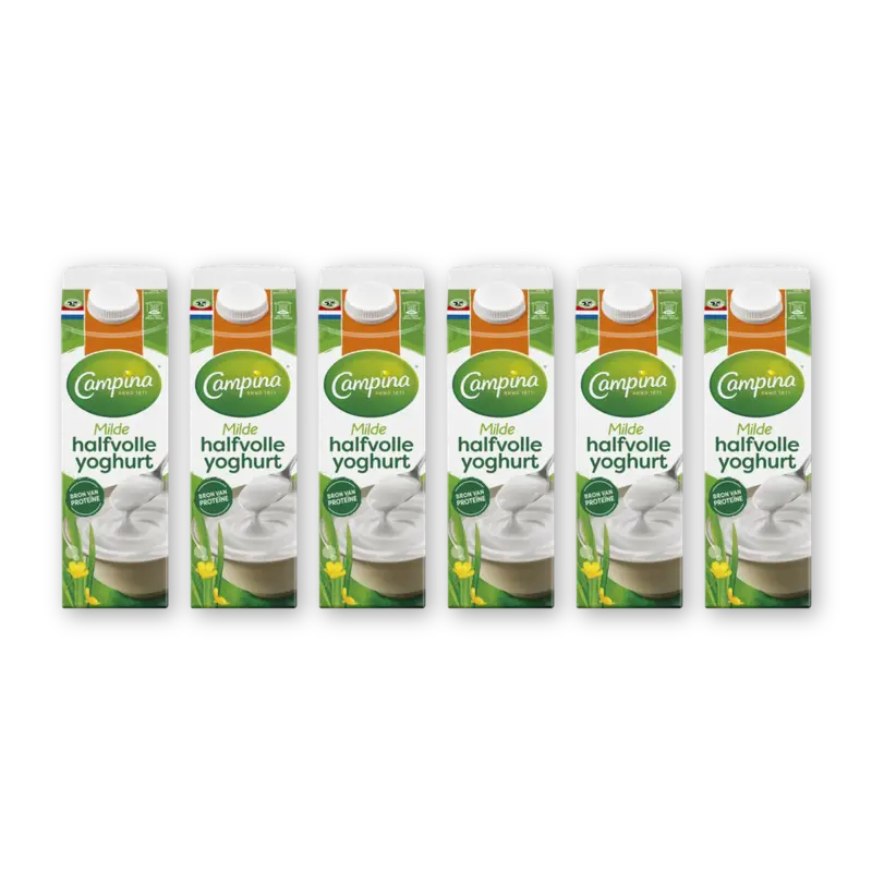 Campina Halfvolle yoghurt 6-pack
