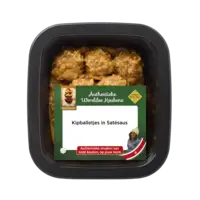 Warung Kipballetjes in satésaus