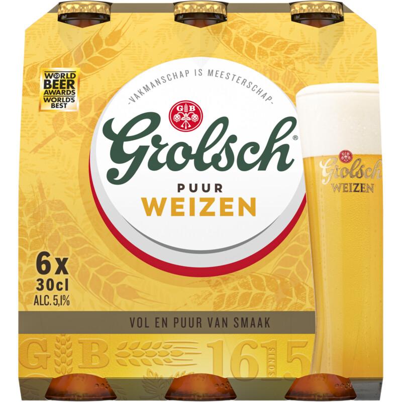 Grolsch Puur weizen speciaalbier 6-pack
