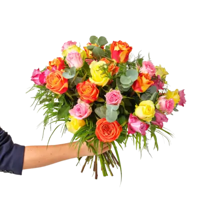 pdp-image-Gekleurd rozenboeket