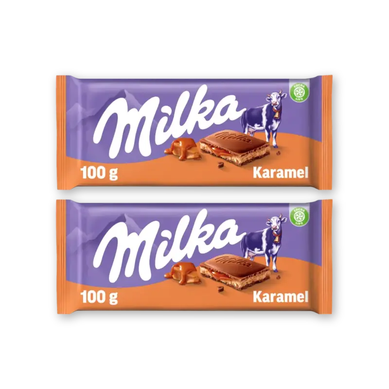 Chocoladereep karamel 2-pack
