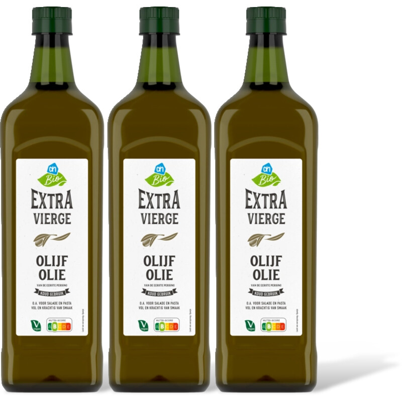 AH Biologisch Olijfolie extra vierge 3-pack.