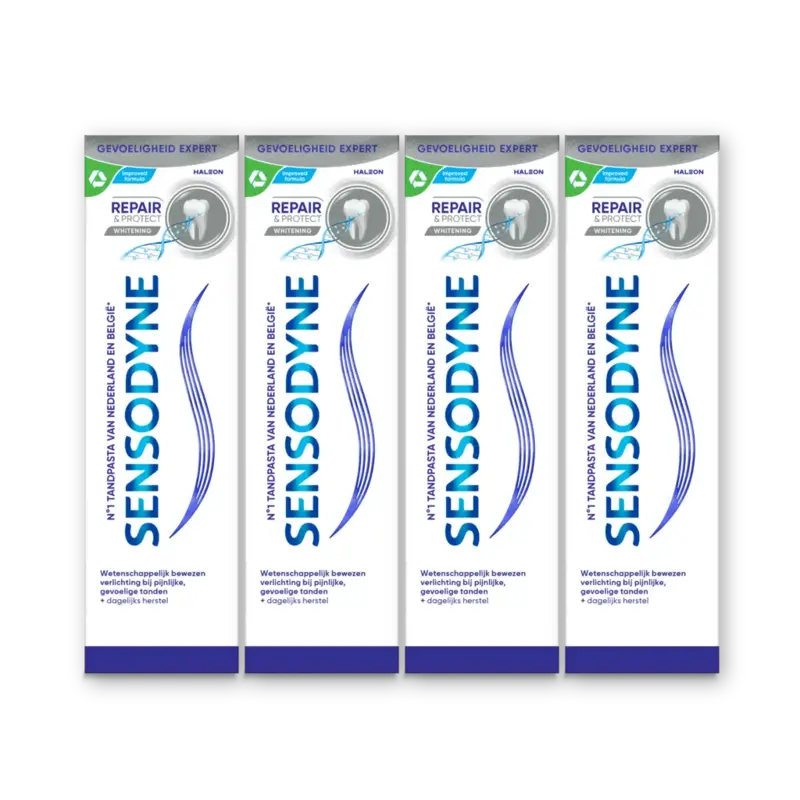 Sensodyne Repair & protect whitening tandpasta 4pk