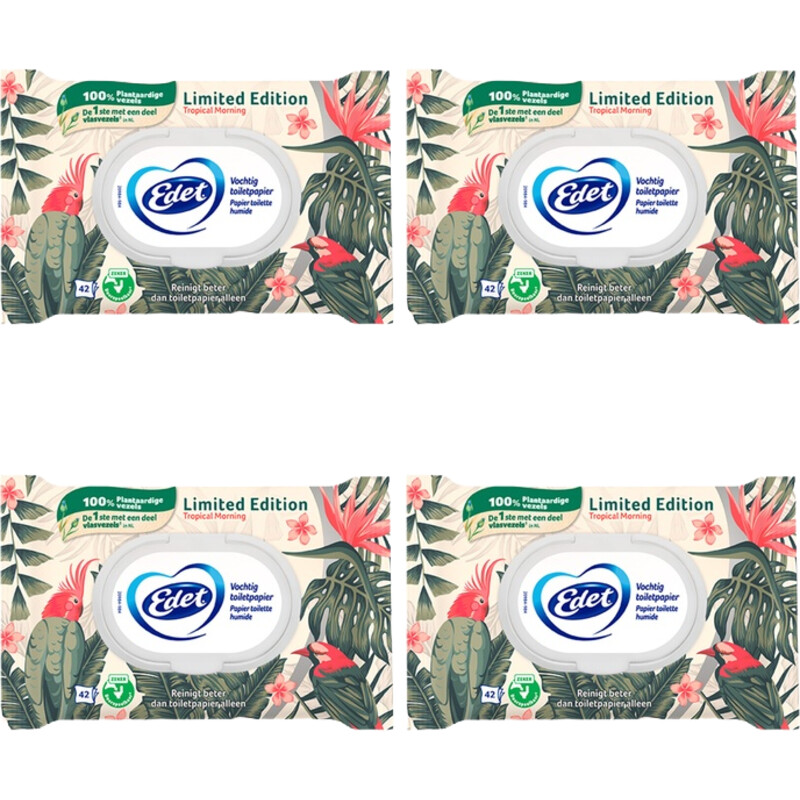 Een afbeelding van Edet Vochtig Toiletpapier 4-pack