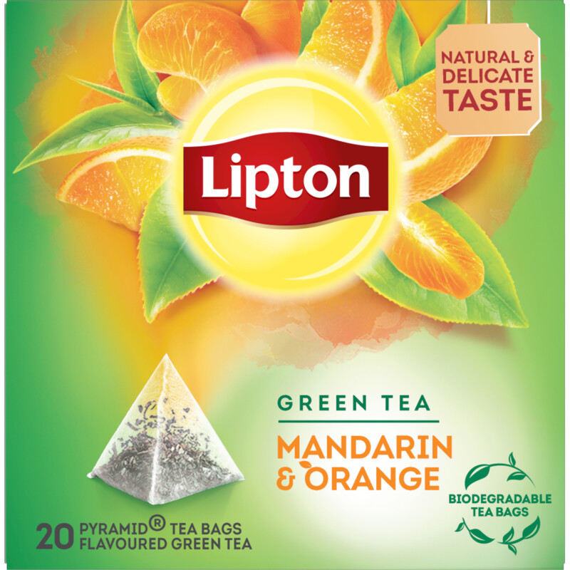 Een afbeelding van Lipton Green tea mandarin & orange
