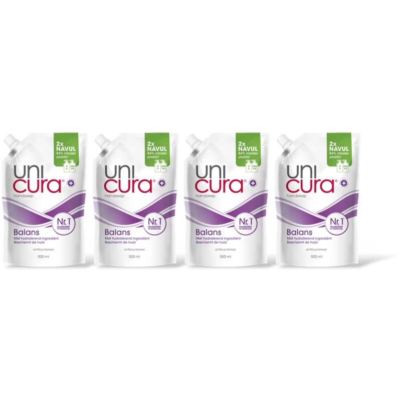 Unicura Handzeep balans refill 4-pack