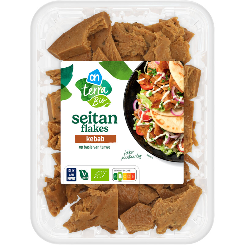 Een afbeelding van AH Terra Biologische seitan flakes kebab