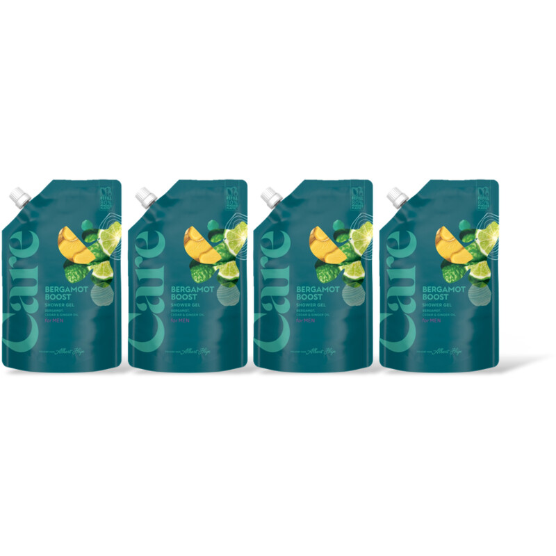Care Bergamot boost shower gel refill 4-pack