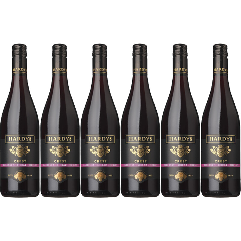 Een afbeelding van Hardys Cabernet shiraz merlot 6 flessen