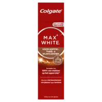 Colgate Max white voor koffie, thee wijnvlekken