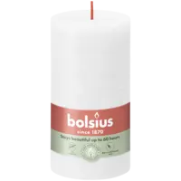 Bolsius Rustieke kaars wit 13cm