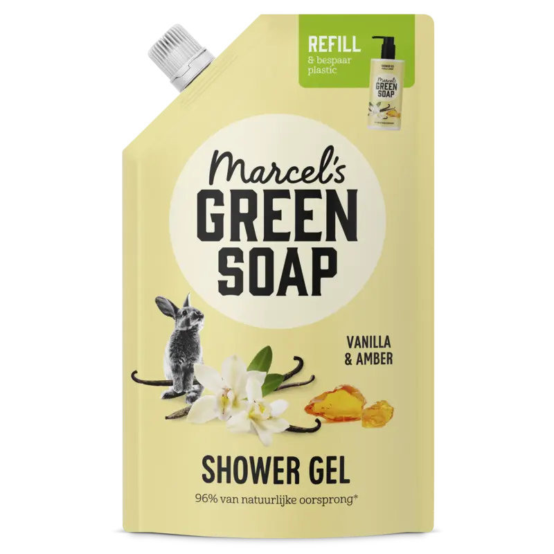 Marcel's Green Soap Vanille & amber shower gel refill