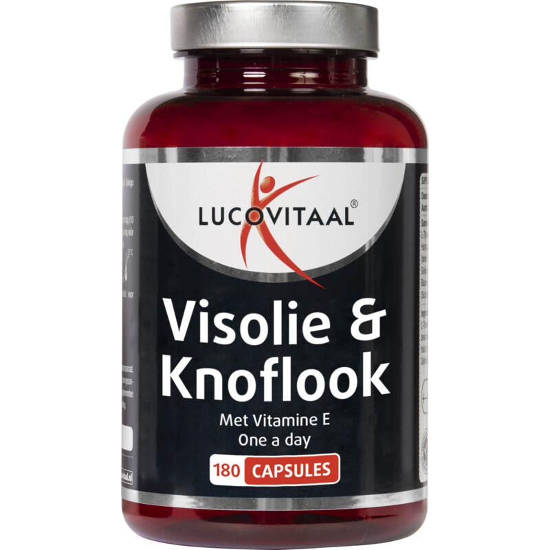 Een afbeelding van Lucovitaal Visolie & knoflook capsules