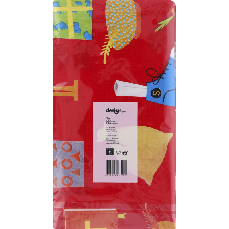 Een afbeelding van Hoomark Sint tafelkleed 120x180cm