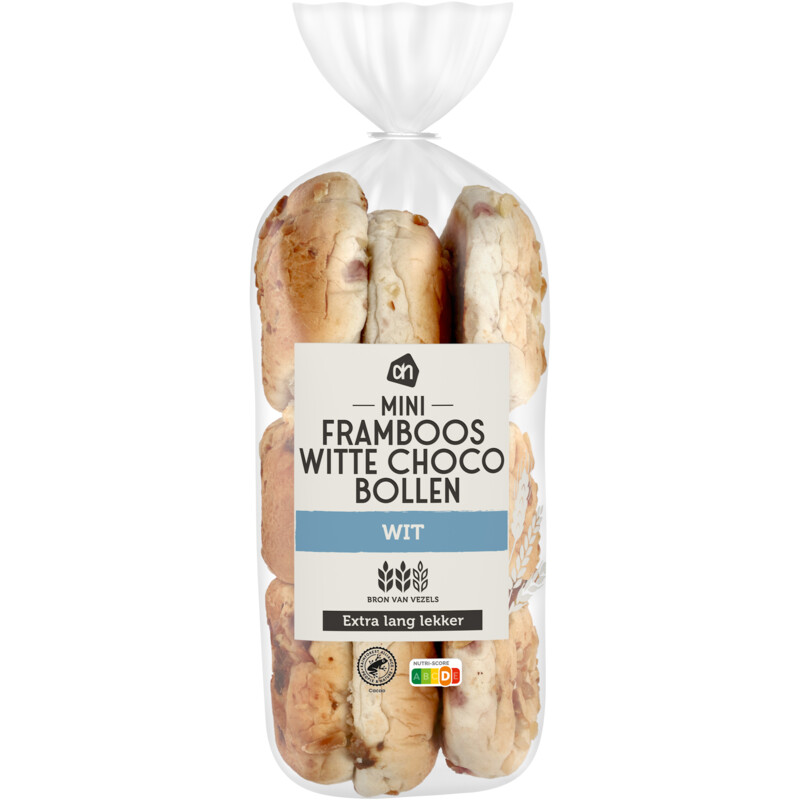 Een afbeelding van AH Extra lang lekker framboos choco bollen