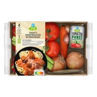 AH Biologisch Spaghetti gehaktballetjes verspakket