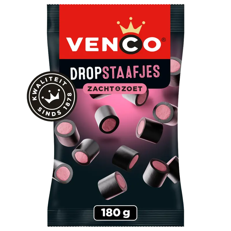Dropstaafjes met aardbei