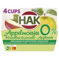 Hak Appelmoesjes 0% 4-pack