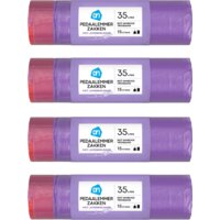 Een afbeelding van AH Pedaalemmerzakken lavendel 35l 4-pack