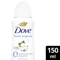 Dove Original 0% deodorant spray