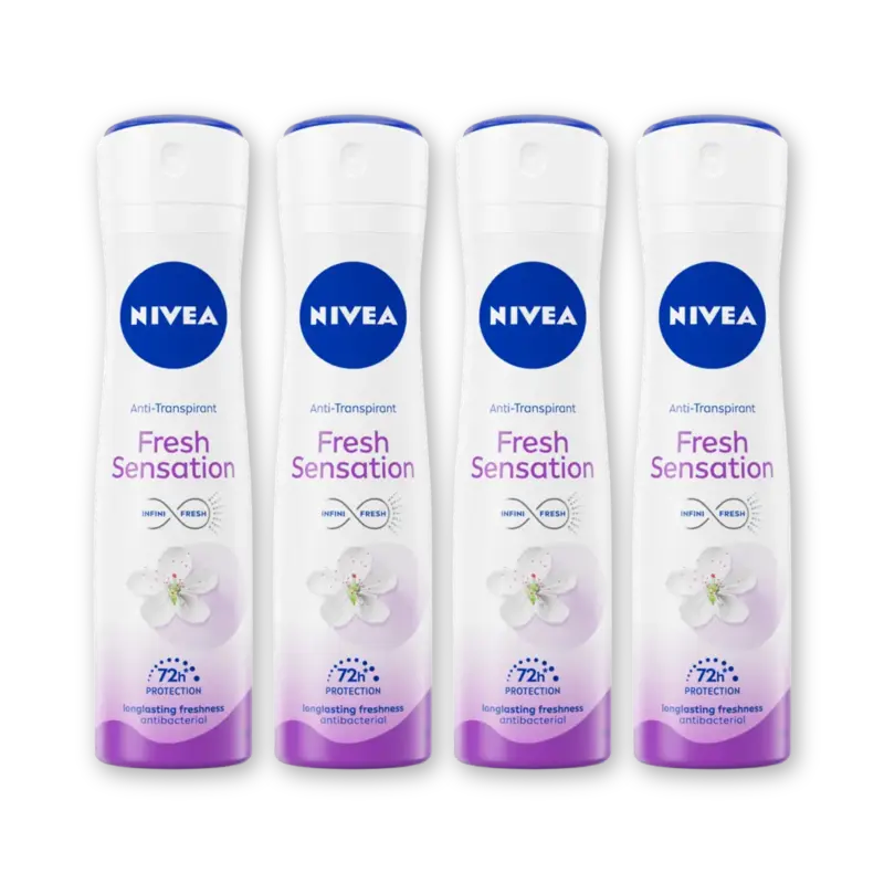 NIVEA Fresh sensation anti transp spray 4pk