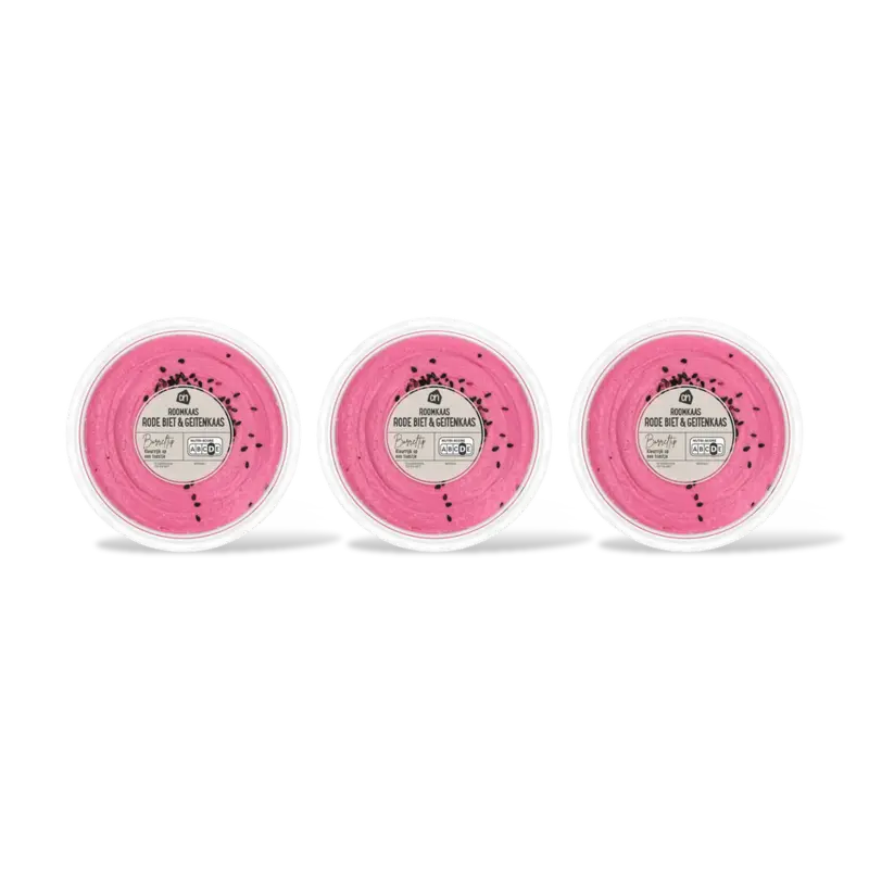 Roomkaas rode biet & geitenkaas 3-pack