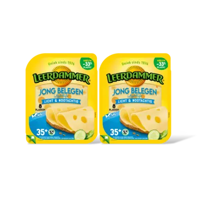 pdp-image-Leerdammer Lightlife jong belegen 35+ plakken 2pack