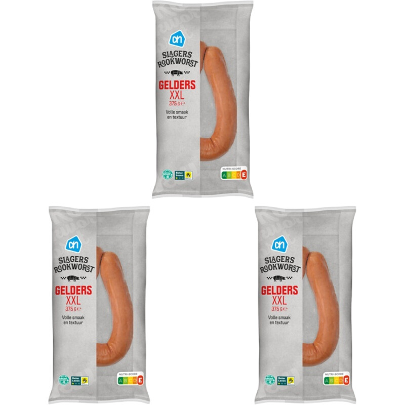 Een afbeelding van AH Slagersrookworst Gelders XXL 3-pack