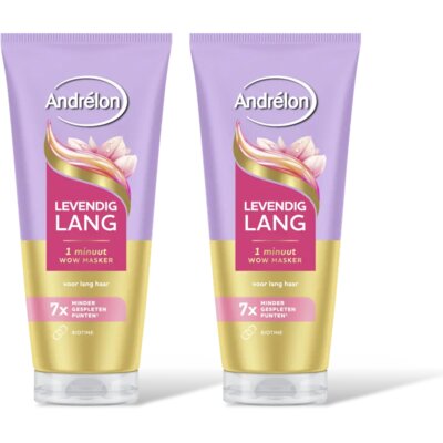 pdp-image-Andrélon Levendig lang 1 minuut wow masker 2-pack