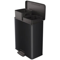 Curver Zwart rechthoekig prullenbak 26L+26L