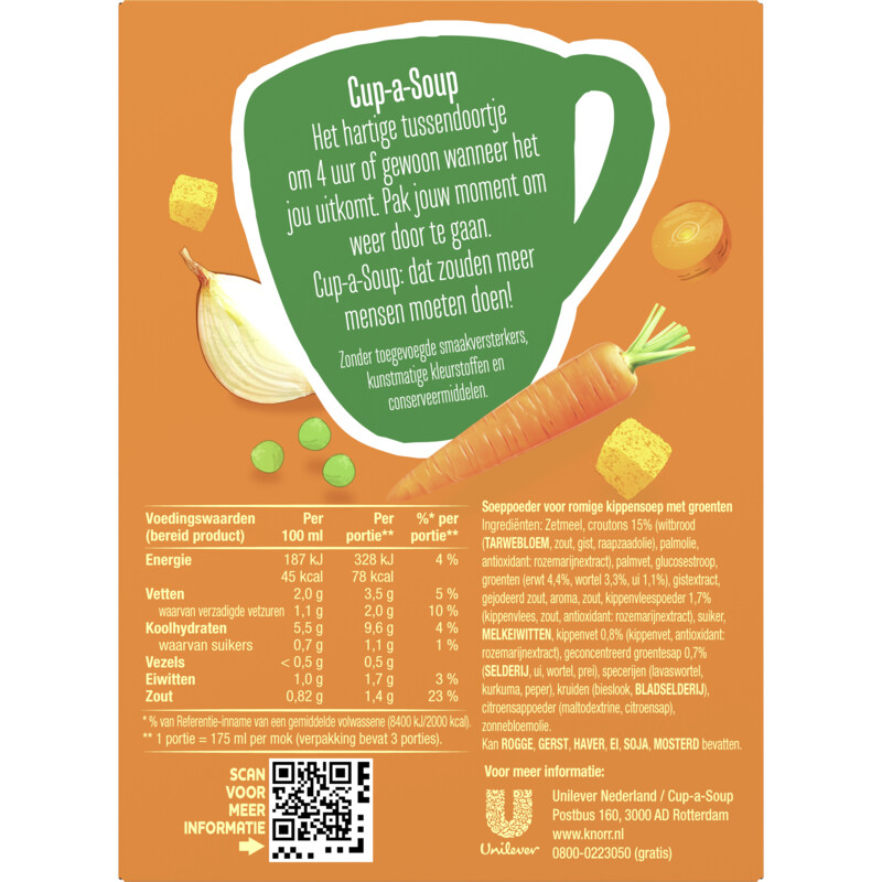 Een afbeelding van Knorr Cup-a-soup koninginnensoep