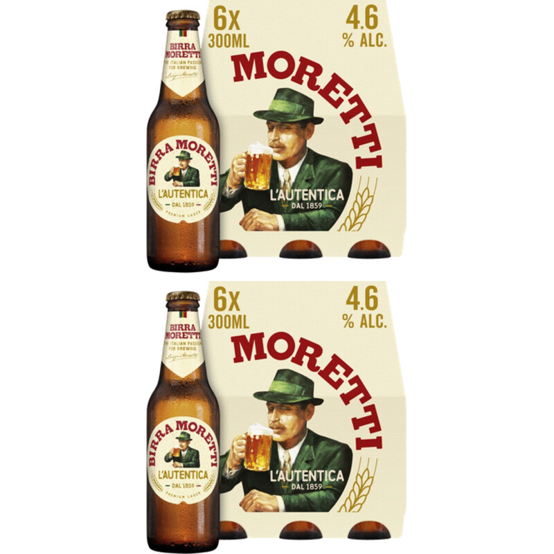 Een afbeelding van Birra Moretti L'autentica bier 12-pack