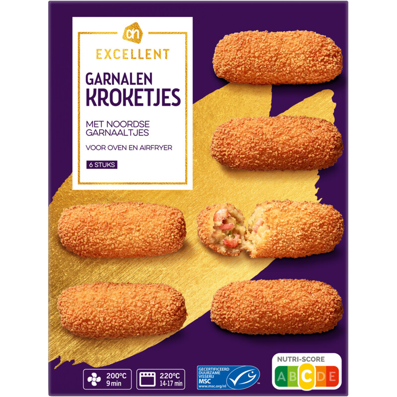 Een afbeelding van AH Excellent Garnalenkroketjes