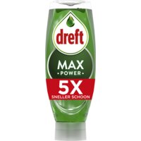 Een afbeelding van Dreft Max power vloeibaar afwasmiddel original