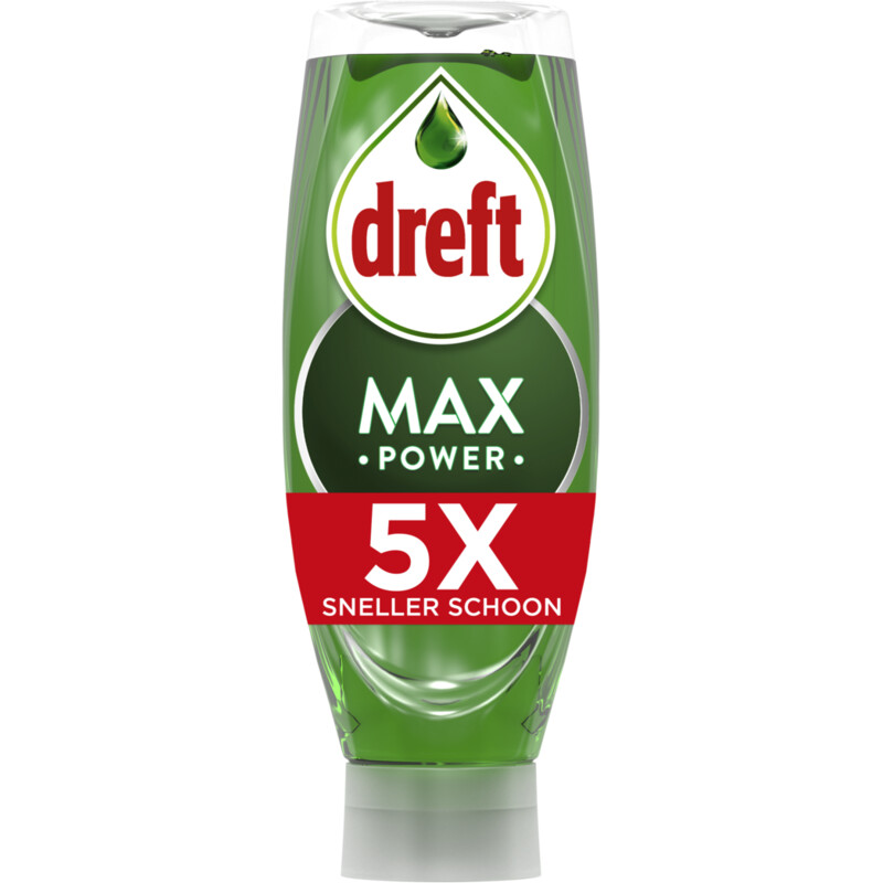 Een afbeelding van Dreft Max power vloeibaar afwasmiddel original