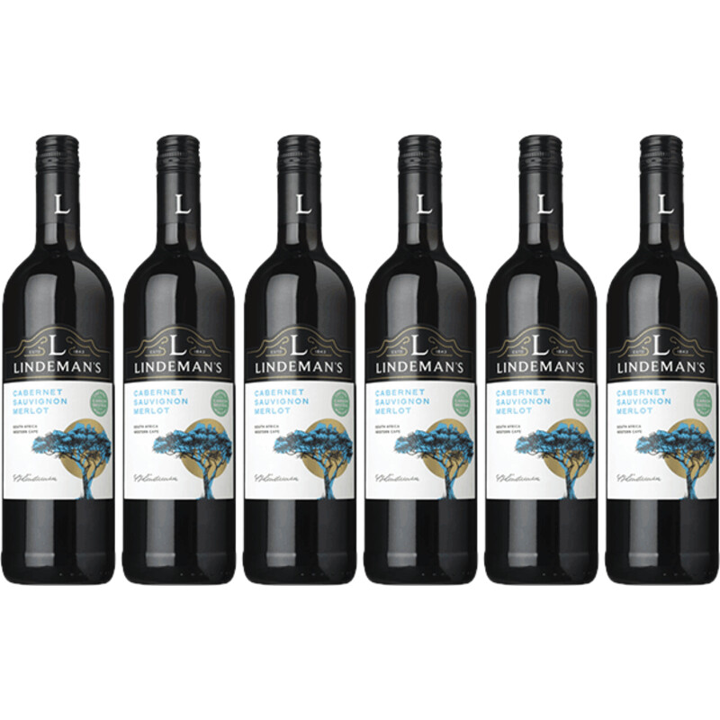 Een afbeelding van Lindeman's SA cabernet sauvignon merlot 6 flessen