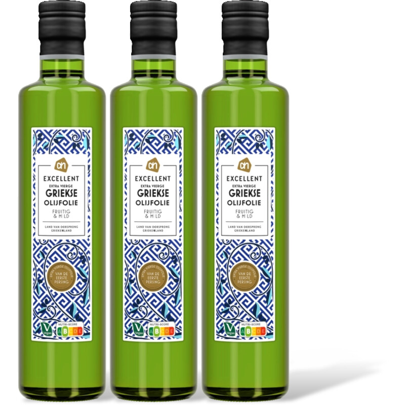 AH Excellent Griekse olijfolie extra vierge 3-pack